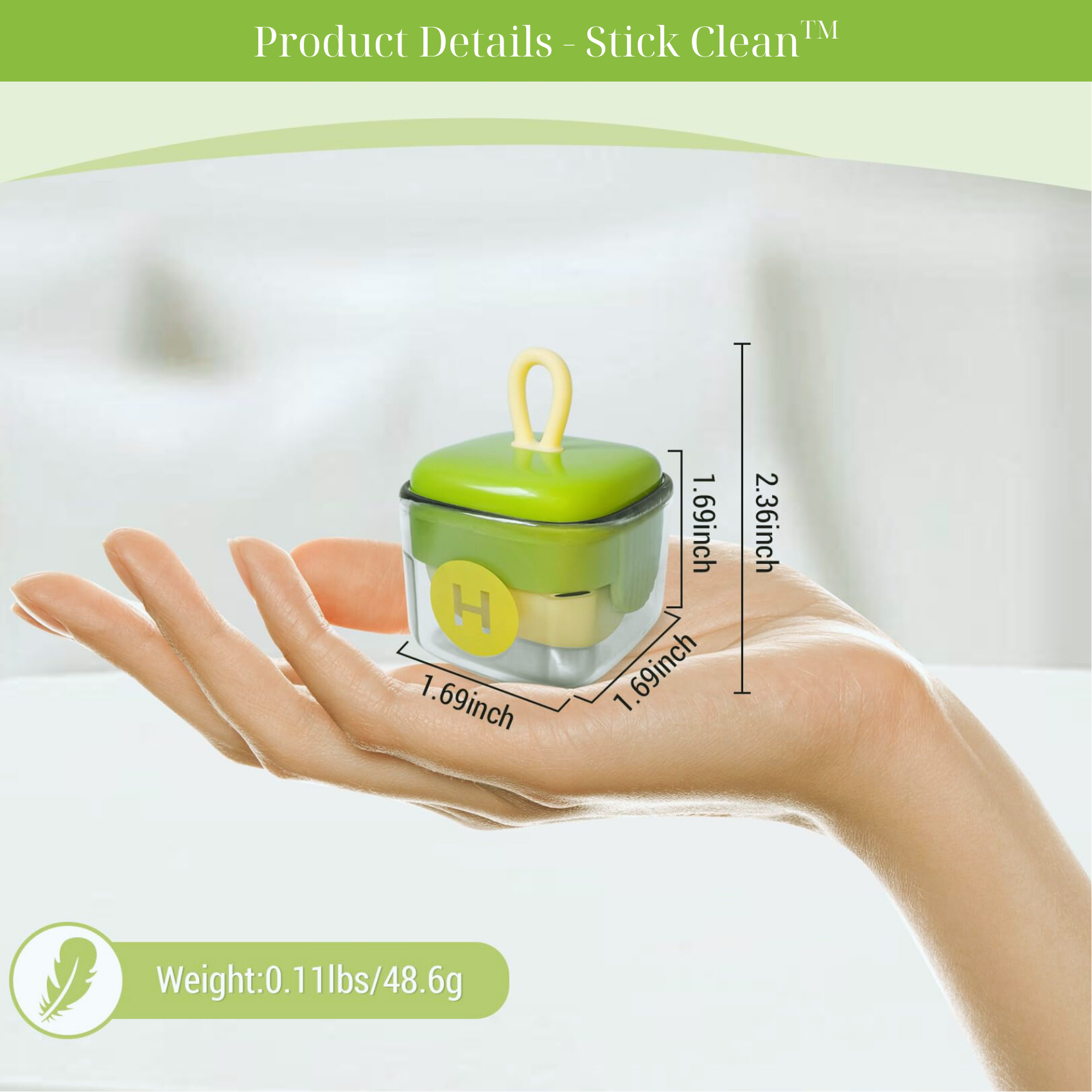 Stick Clean™ Mini Lint Roller Reusable for Clothes, Pets, Furniture